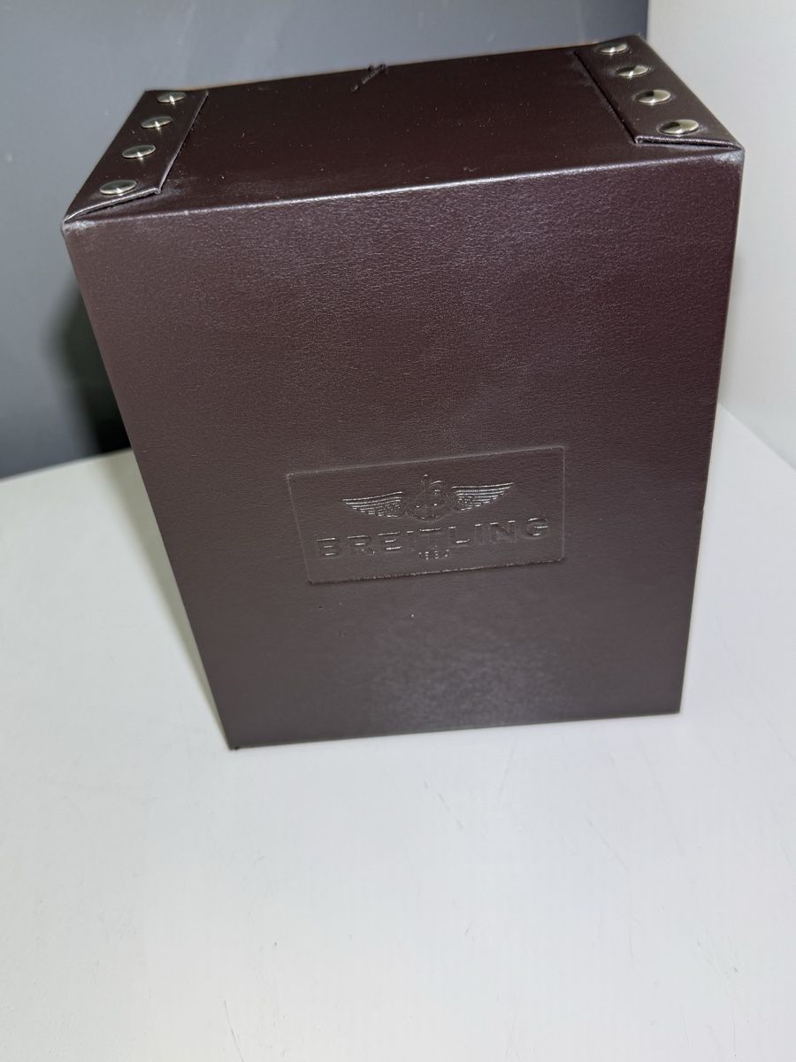 Breitling Orologi: Breitling Uhrenbox Leder braun  – Usato da Basel venduto da RoyalPerformance 1