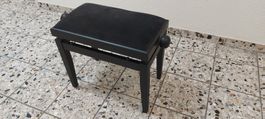 klavierbank Höhenverstellbar black, sitzflähe stoffüberzug