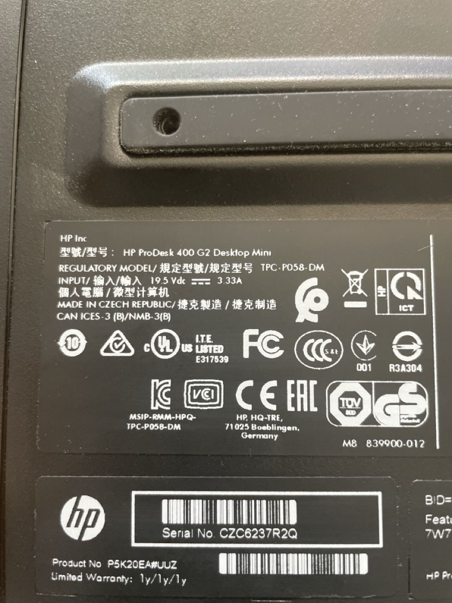 Hewlett Packard PCs: HP ProDesk 400 G2 mini – Neu (gemäss Beschreibung) aus Abtwil sg von Kueng.MultiOutlet 5