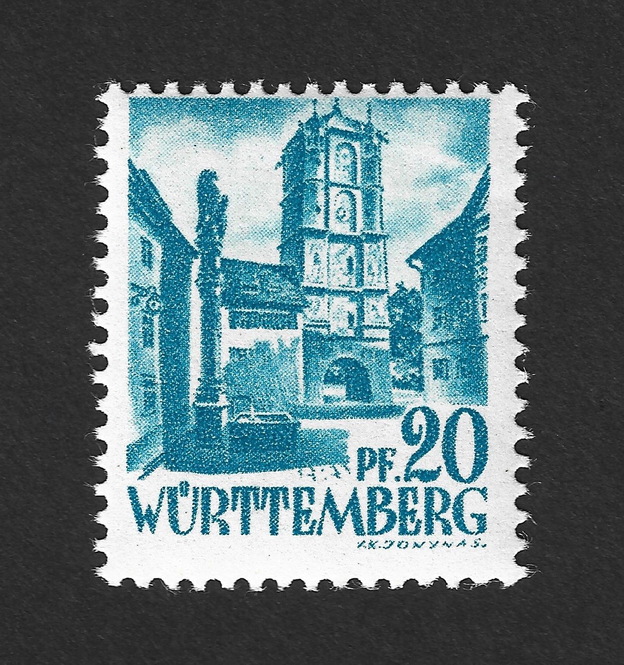 Tutti i francobolli: Französische Zone Württemberg-Mi 7 ** – Nuovo e nell'imballaggio originale da Hittnau venduto da stamps_and_coins