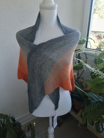 Dreiecktuch/Schultertuch gestrickt, Grösse: 180x90cm