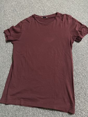 Herren T-Shirt Bordeaux Gr S Basics