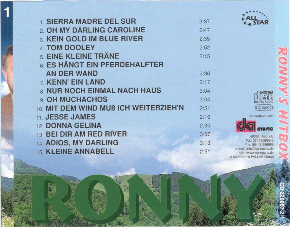 Ronny's Hitbox CD Vol. 1 (Gebraucht) in St. Margarethen TG für CHF 4 ...