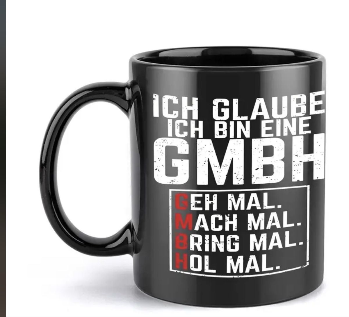 Tazze: Lustige Kaffeetasse - Ich glaube, ich bin eine GmbH! – Nuovo e nell'imballaggio originale da Reinach BL venduto da Deinfashion
