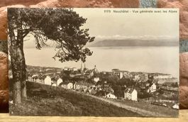 NEUCHÂTEL- Vue générale avec les Alpes - Neuenburgersee