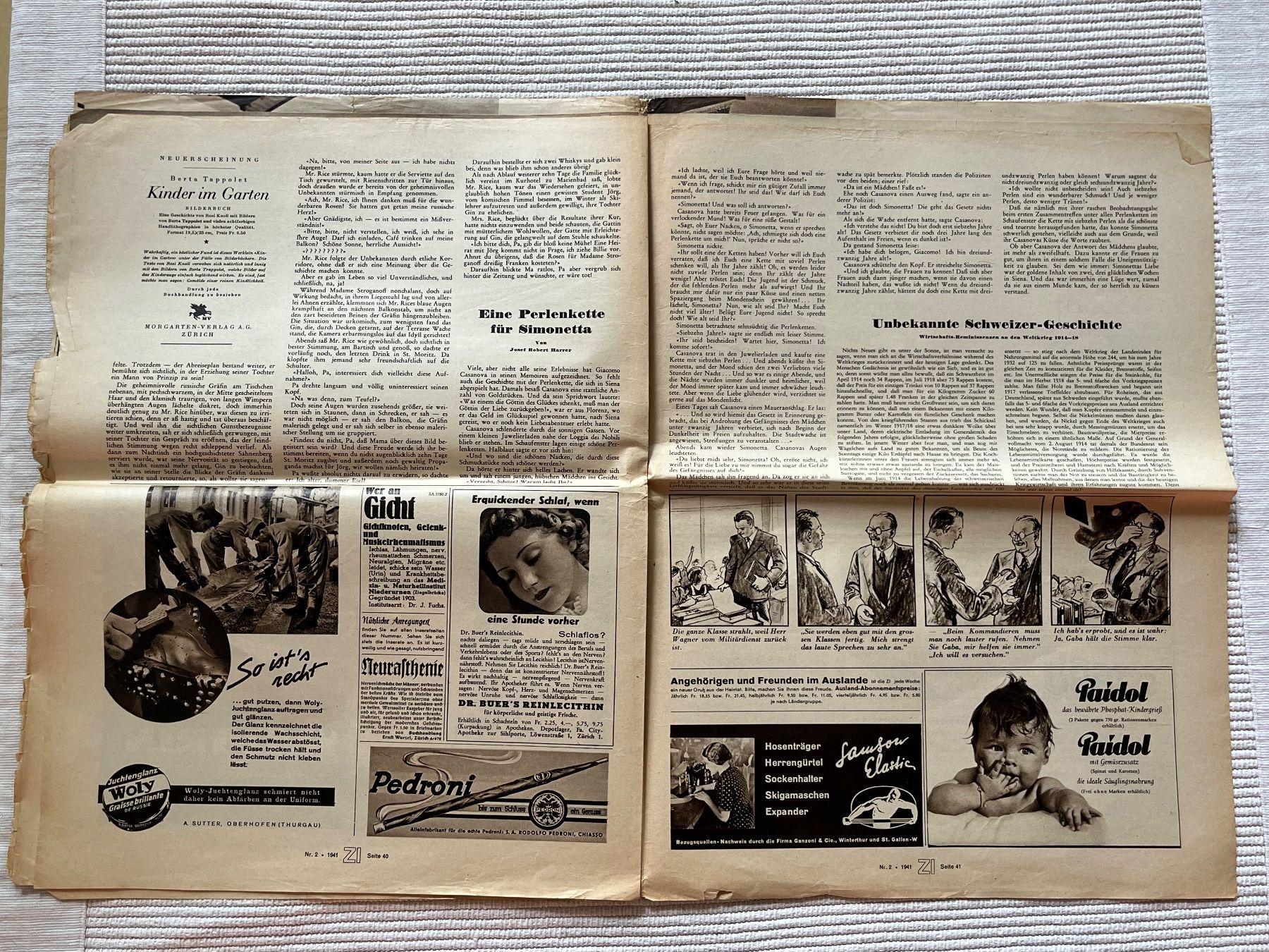 Riviste & Magazine: Zürcher Illustrierte Nr.2; 10.1.1941 General Sir A Wavell – Usato da Zürich venduto da Gurkis 5