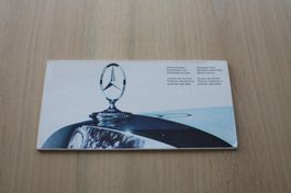 Mercedes-Benz Farbmusterkarte Standard & Sonderfarben 8/1965