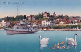 Nyon mit Dampfschiff Italie