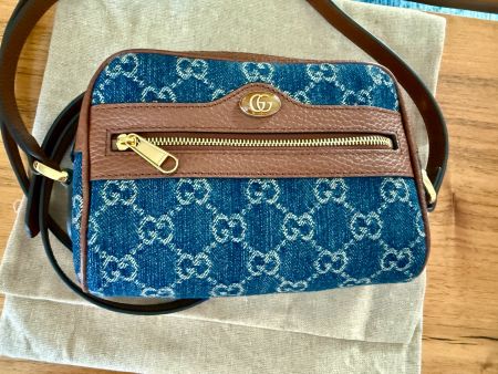 Gucci Ophidia GG Denim Mini Umhängetasche