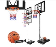 Basketballkorb Set mit Ball freistehend mit Rückwand