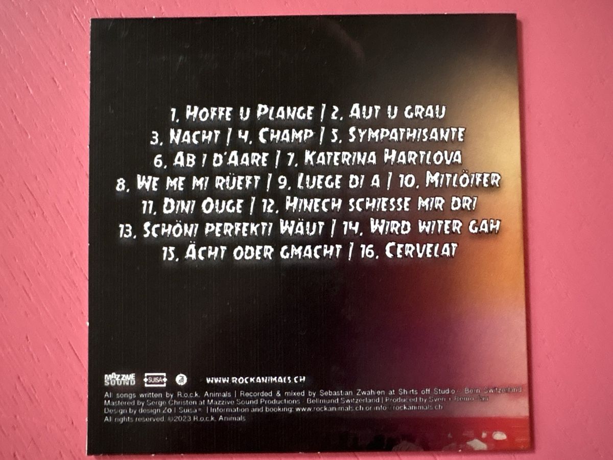 CD: R.O.C.K. Animals - Schöni Perfekti Wäut – Usato da Lützelflüh-Goldbach venduto da Deiv4 1