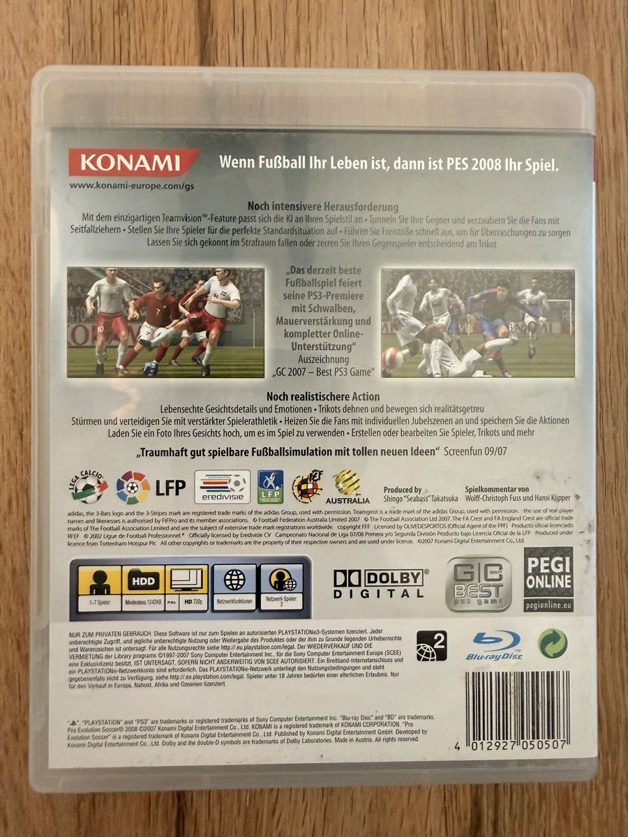 Sony Spiele: PS3 PES 2008 – Neu (gemäss Beschreibung) aus Kriens von Genschi 1
