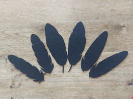 6 Stk Filz Federn Felt Feathers