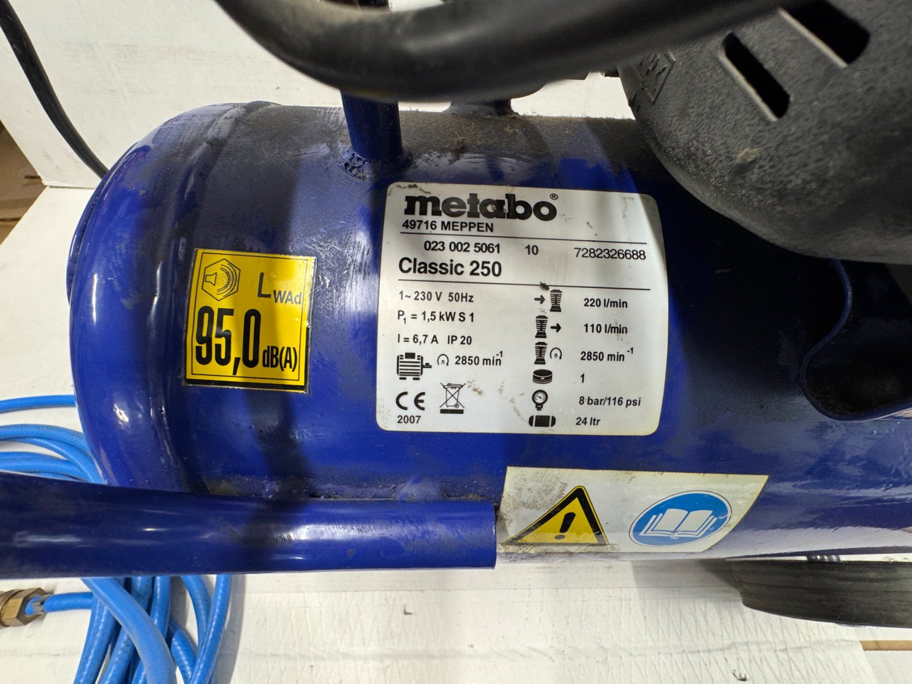 Metabo Kompressoren: Metabo Classic 250 Kompressor (L734) – Gebraucht aus Däniken SO von Profog1 4