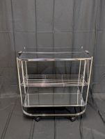 Vintage Servierwagen Chrom klappbar Barwagen Retro
