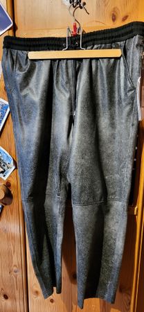 Damen Lederhose (Joggpants) Gr. 46 Rick Cardona