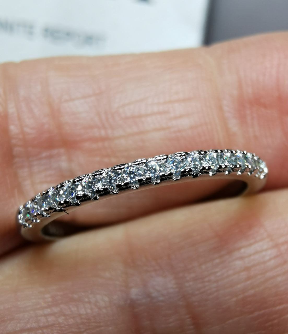 Anelli: Bague argent avec diamants de moissanite certifiés GRA – Nuovo e nell'imballaggio originale da Reconvilier venduto da Tsma67 6