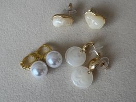 🌹Luxus  Set Nr: 4🌹  Ohrschmuck Farbe : Gold /weiss