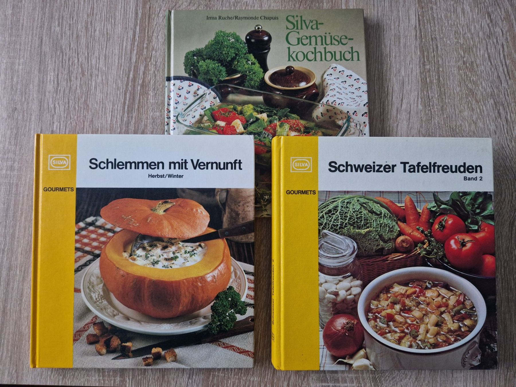 Libri: 3 Silva Kochbücher, Schweizer Küche, Gemüse – Usato da Rebstein venduto da Ajs_Toy_Palast_1