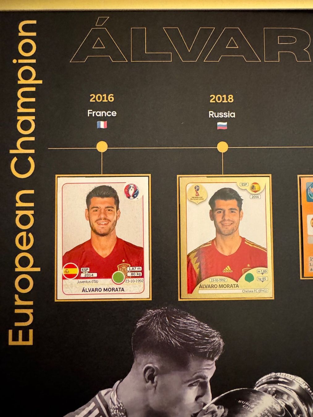 Panini Carte collezionabili: Panini-Plakat Alvaro Morata – Nuovo (secondo la descrizione) da Stettlen venduto da DieTaube2.0 1