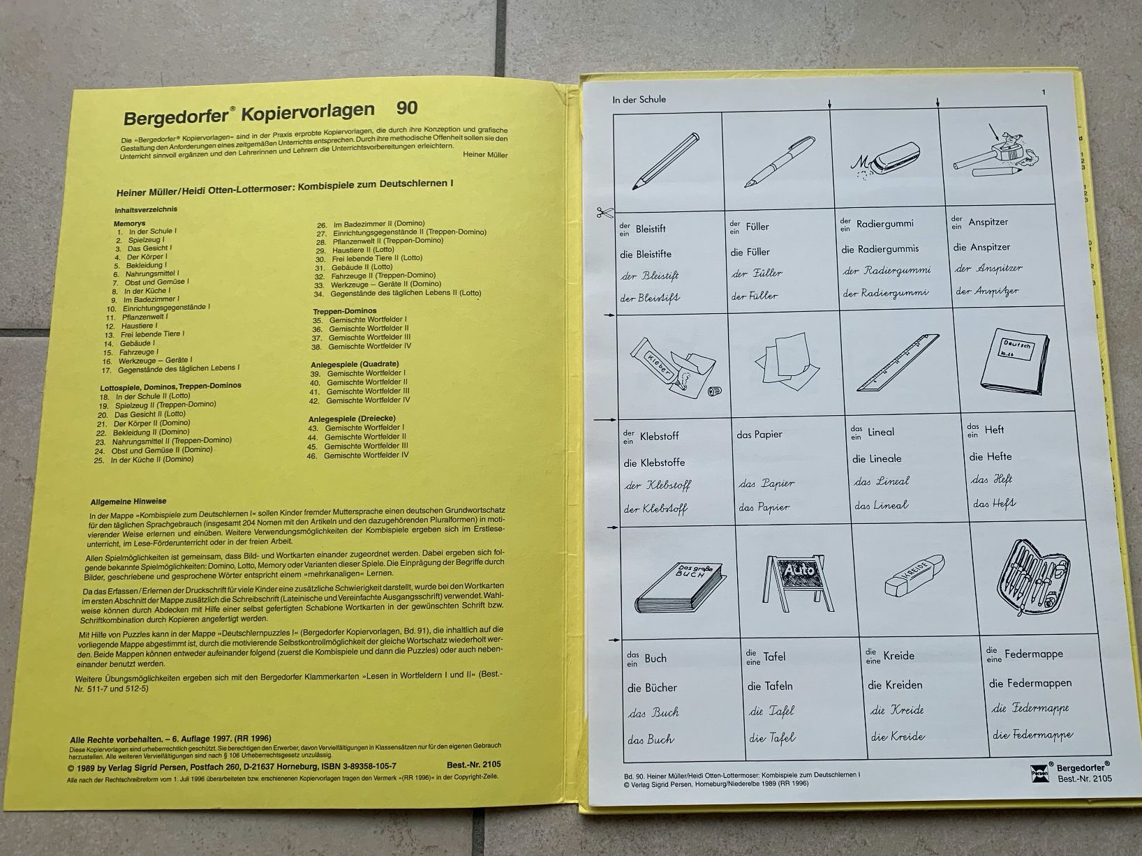 Libri: KOMBISPIELE ZUM DEUTSCHLERNEN I – Usato da Brugg AG venduto da olamim 1