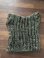 Kuscheliger Strickschal, grün/grau, Herbsttrend
