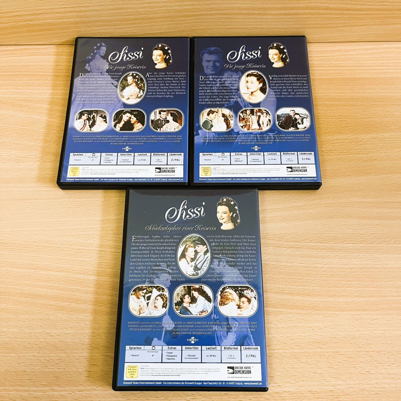 Tutti i DVDs: DVD - Sissi Trilogie - 3 DVDs – Usato da Amlikon-Bissegg venduto da allerlei-versand 3