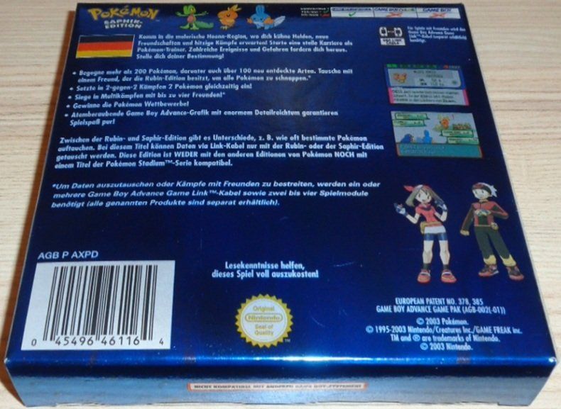 Pokémon Giochi: Pokémon: Saphir Edition (GBA) – Usato da Thun venduto da Gameparadise 1
