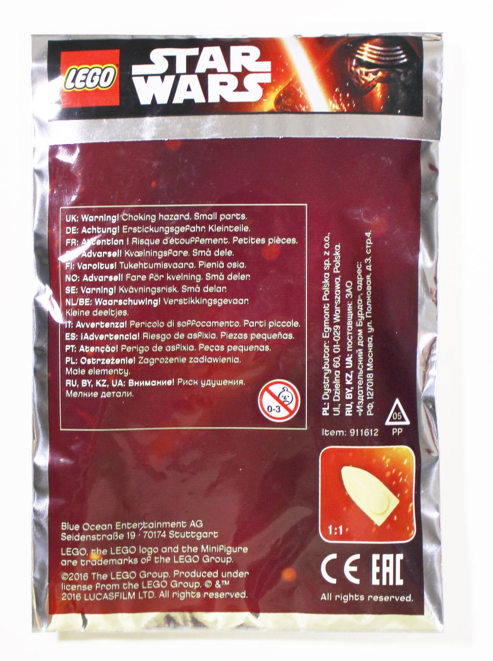 Lego Figuren: LEGO POLYBAG STAR WARS ACKLAY von 2016 !!SELTEN!! – Neu und originalverpackt aus Brüttisellen von  1