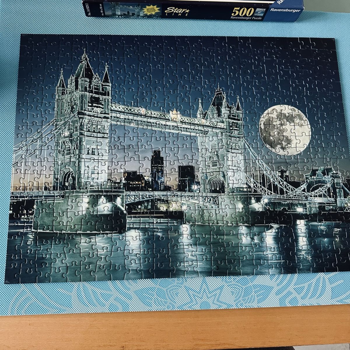Ravensburger Puzzle, 500 Teile, Tower Bridge bei Nacht! (Gebraucht) in ...