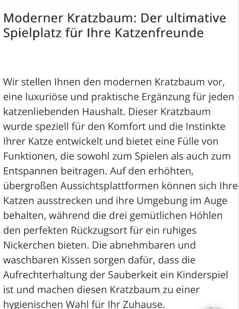 Katzenbaum - Kratzbaum: Katzenbaum Northix – Neu und originalverpackt aus Wolfwil von Meilaenderli 2