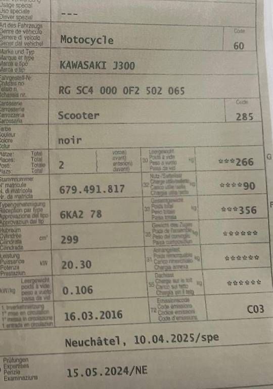 Kawasaki Scooters: Vend cause non emploi – Gebraucht aus Concise von psa_2py6 4