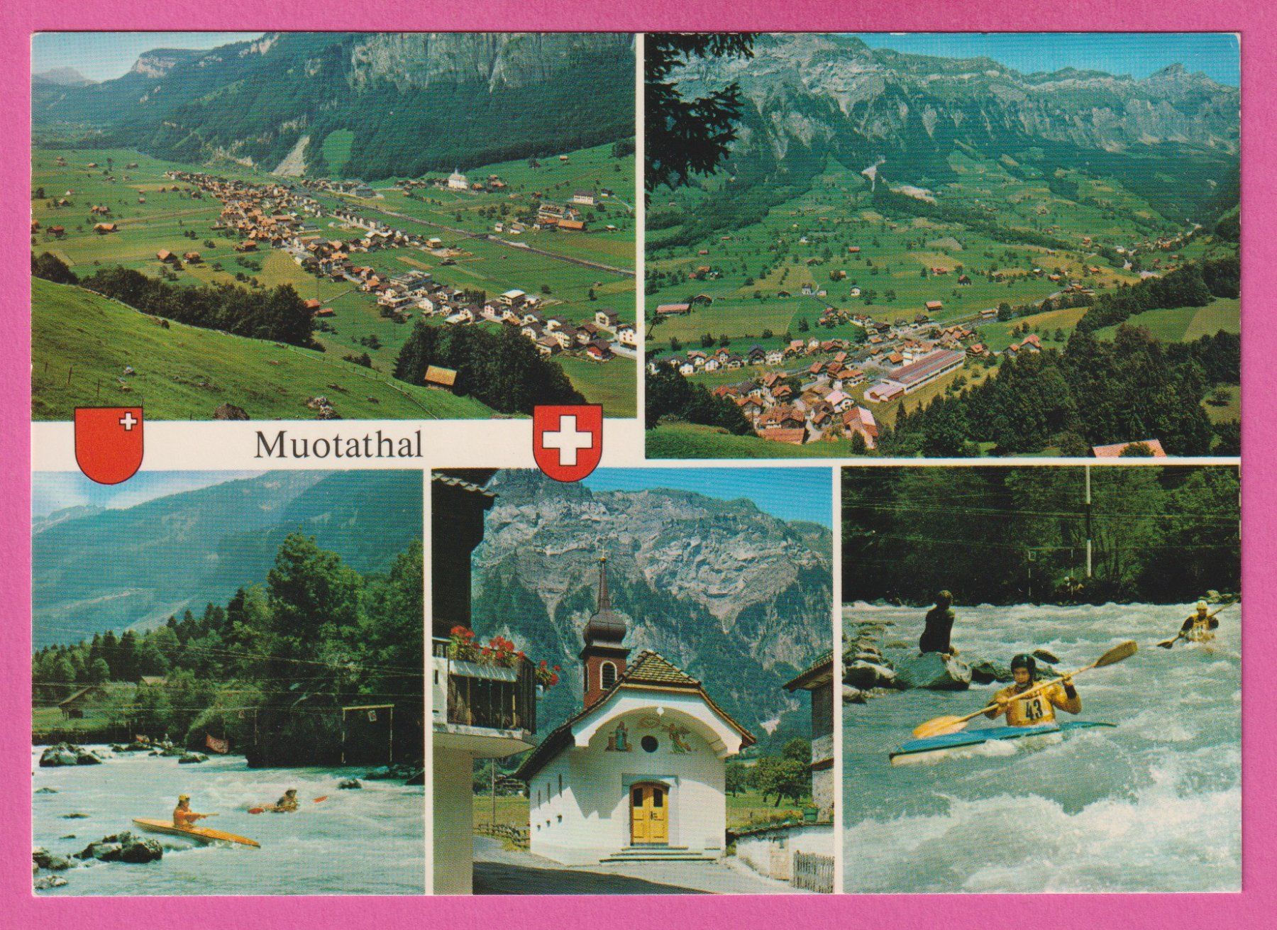 Cartoline postali: Muotathal 5-Bild Karte – Usato da Einsiedeln venduto da dillie