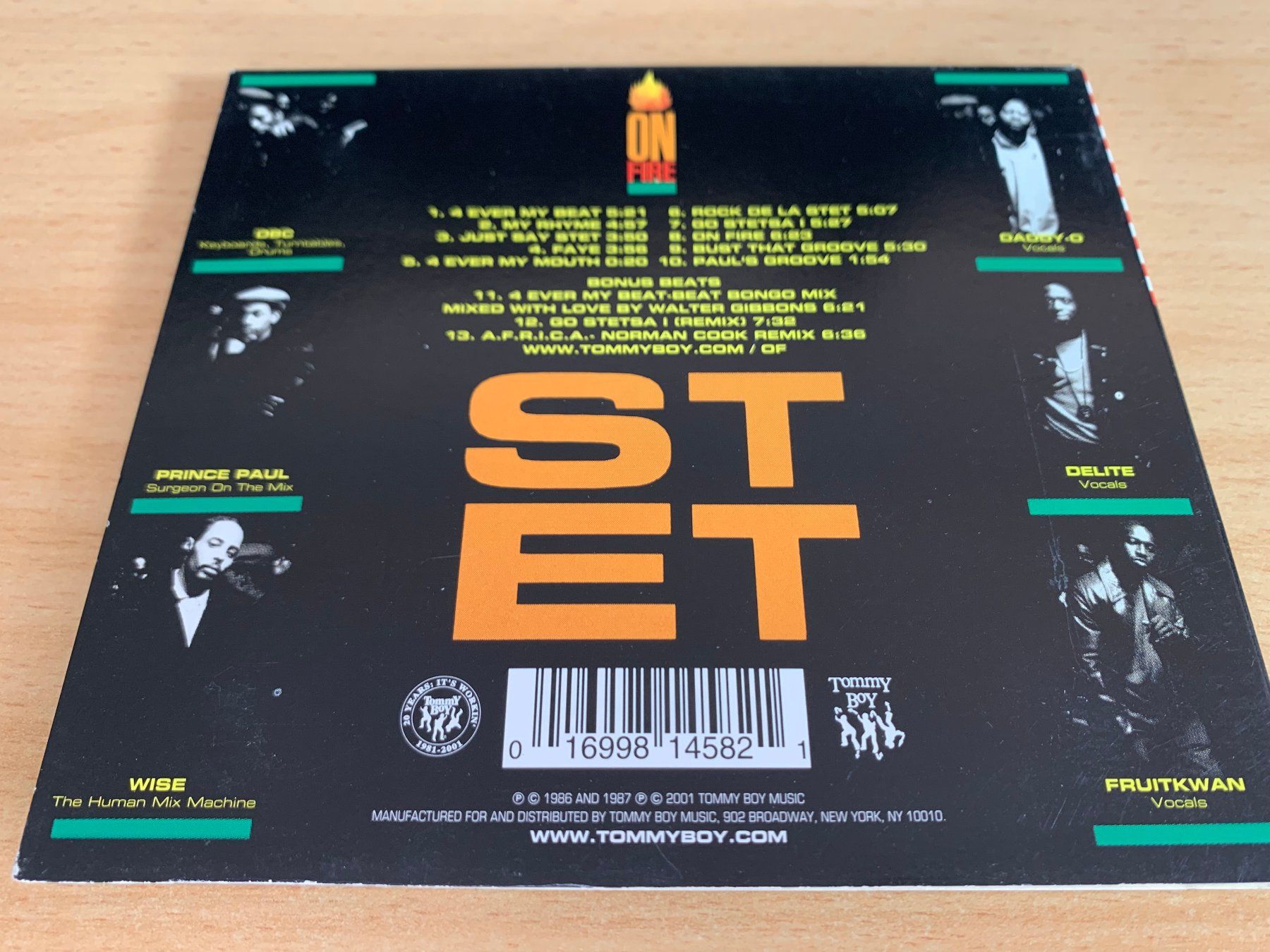 CD: Stetsasonic – On Fire – Usato da Rikon im Tösstal venduto da Alpenmutz 1
