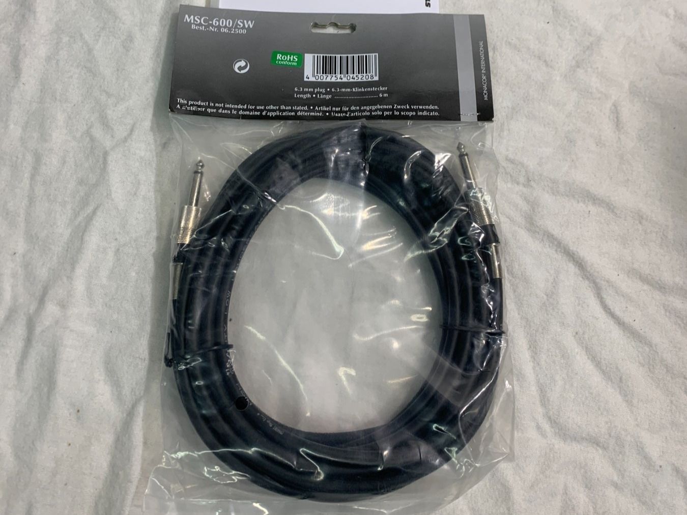 Cavi: Klinken Kabel 6m Monacor (s720) – Nuovo e nell'imballaggio originale da Däniken SO venduto da Profog1
