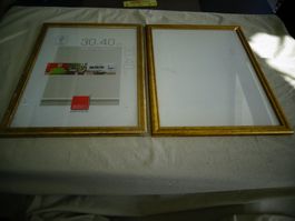 2 Bilderrahmen Goldfahbig 30*40