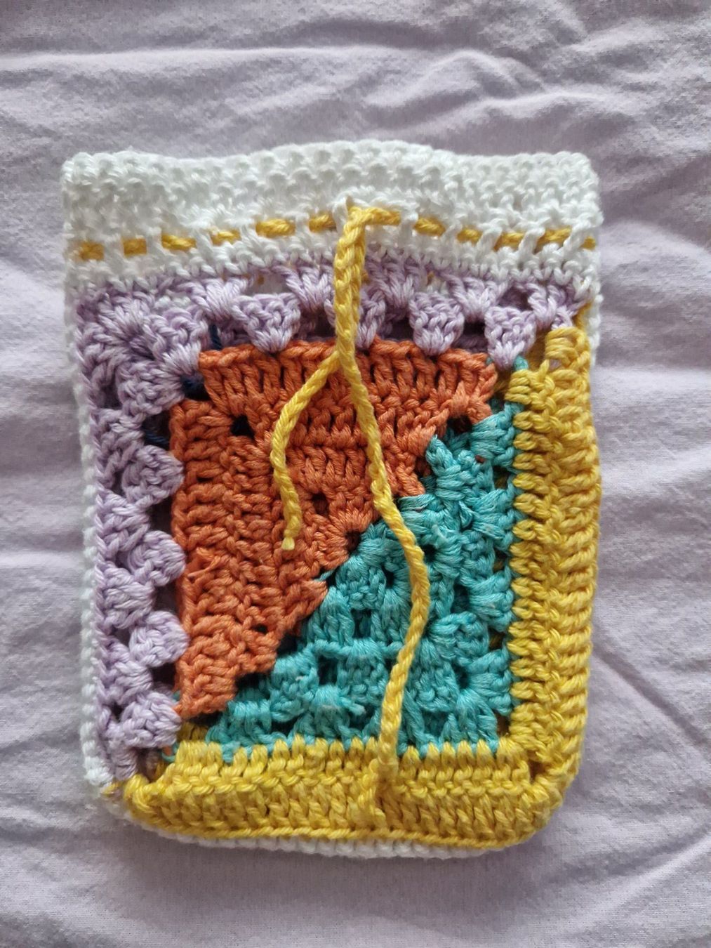 Borse: Handgemachter Granny Square Beutel, kleine Tasche, Boho – Usato da Neuhausen am Rheinfall venduto da Alchimista 1