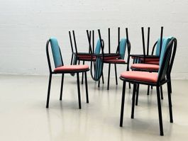 Postmoderne Stühle im Memphis-Stil der frühen 1990er Jahre