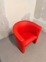 Roter Design Sessel Cocktailsessel Clubsessel