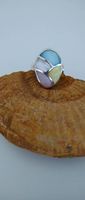 Perlmutt Ring Multicolor