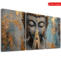 SONDERPREIS ‼️  3er Bilderserie Trilogie +BUDDHA+ 40x90
