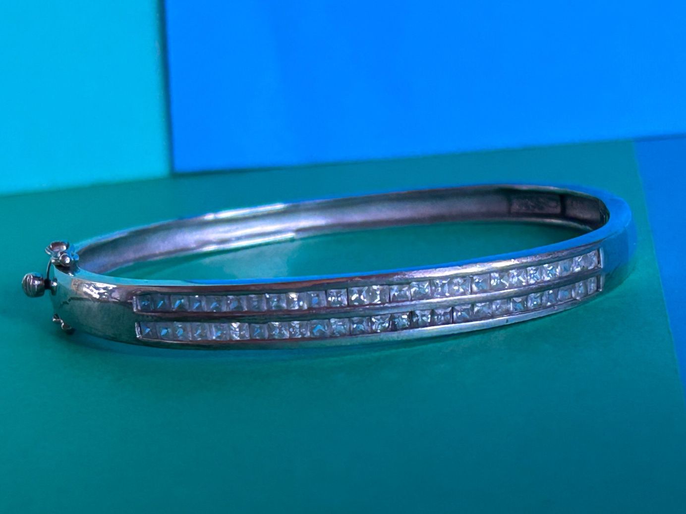 Bracciali & Braccialetti: Silberner Armreif mit Zirkonia CLASSICO – Usato da Dittingen venduto da Bellevista 1