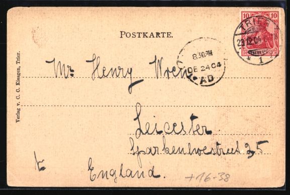 Cartoline postali: Grusskarten-AK Trier, Simeonstrasse im P – Usato da Berlin venduto da bartko-reher 1