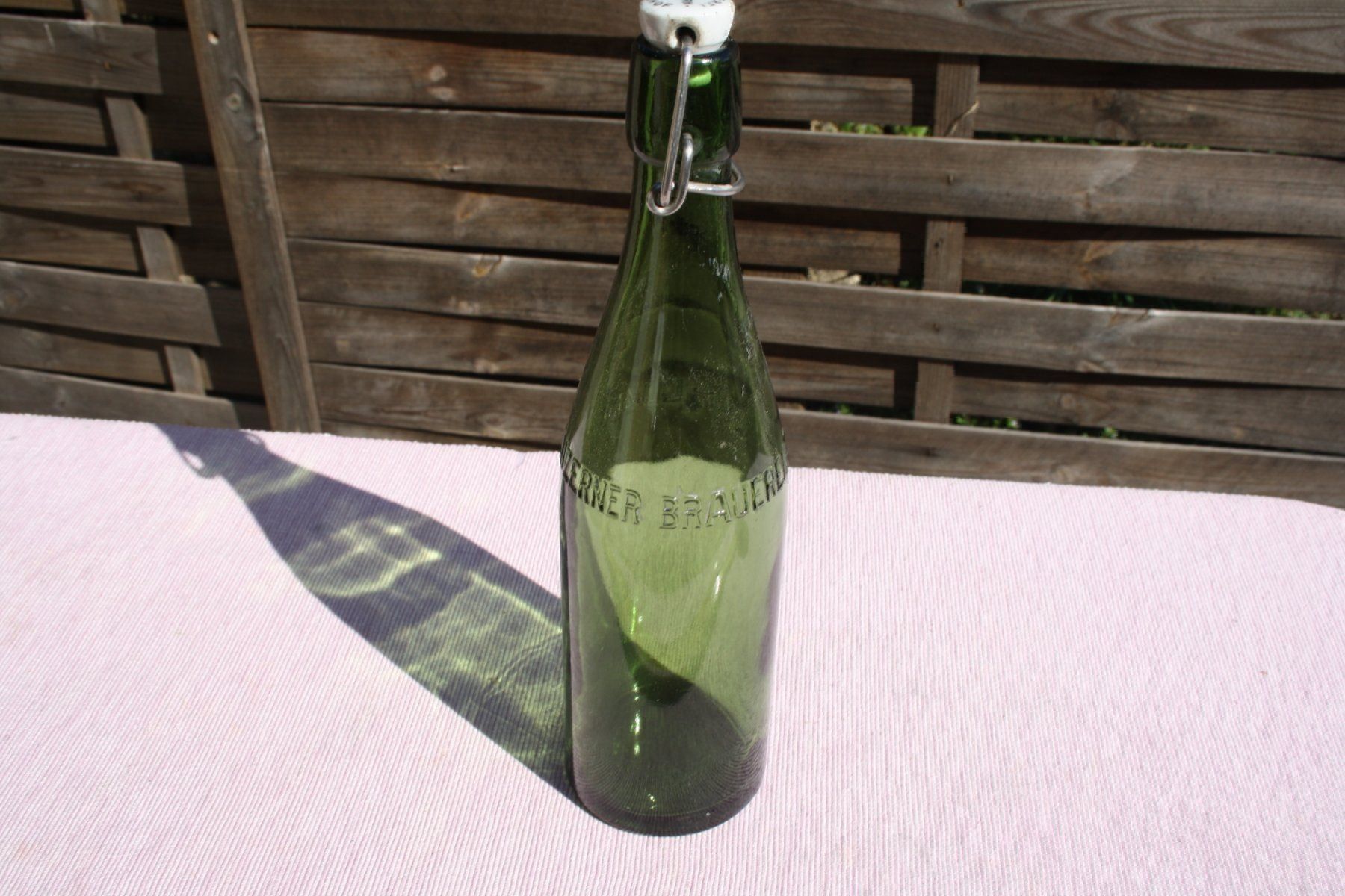 Eichhof Bicchieri, Caraffe & Bottiglie: VINTAGE FLASCHE BIER EICHHOF LUZERN – Usato da Wauwil venduto da Pneuedy 3