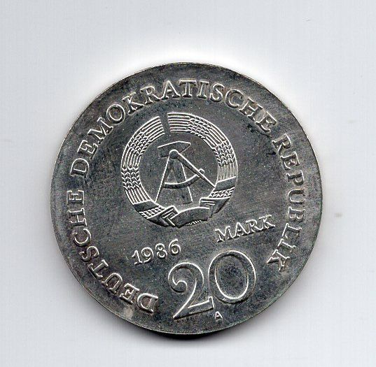 Tutti le monete: (2258) DDR, 20 Mark, 1986, Grimm – Usato da Rüthi (Rheintal) venduto da erdnuessli1