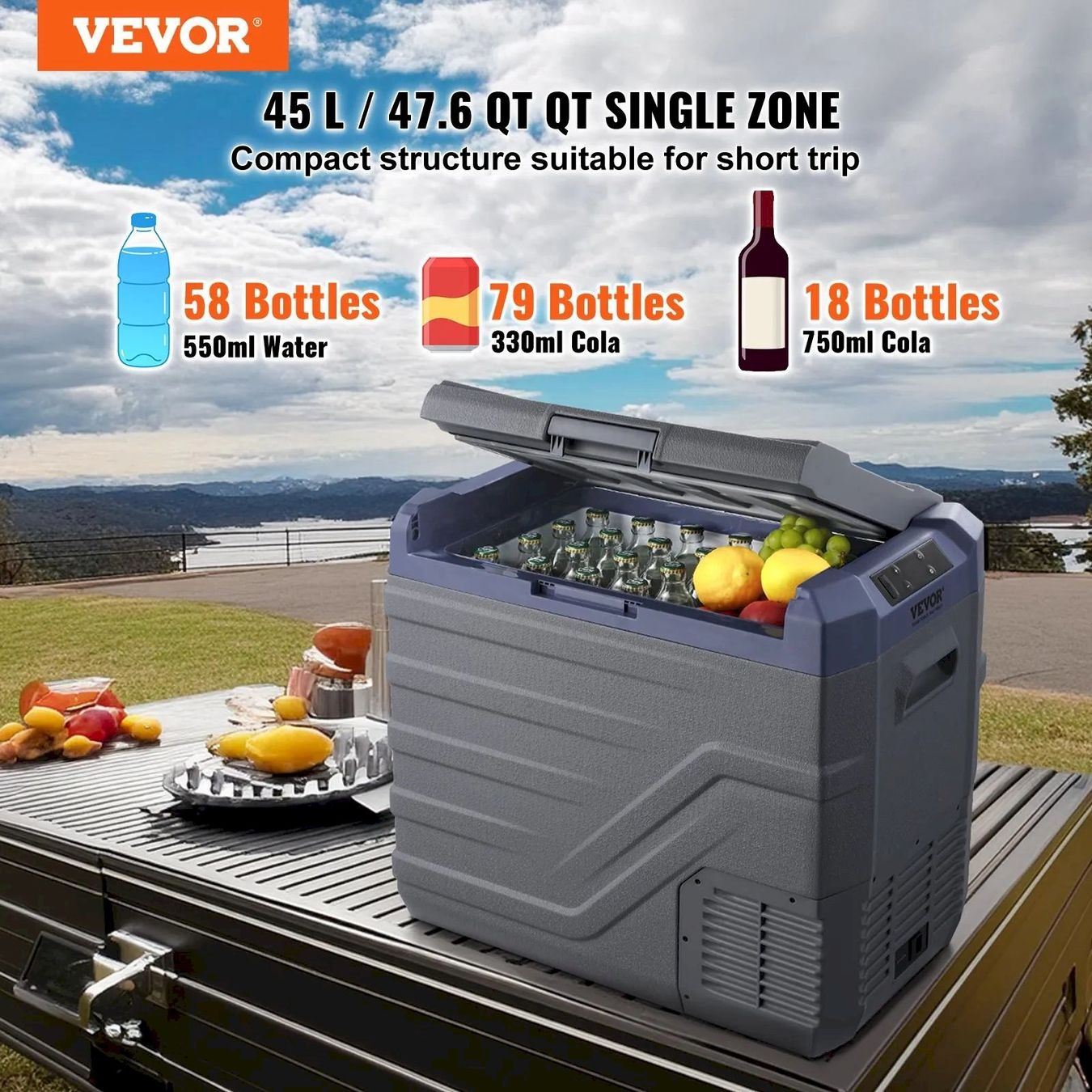 Kochen, Essen & Trinken: VEVOR Einzelzonen Gefrierschrank 45L – Neu und originalverpackt aus Bottighofen von zaap 3