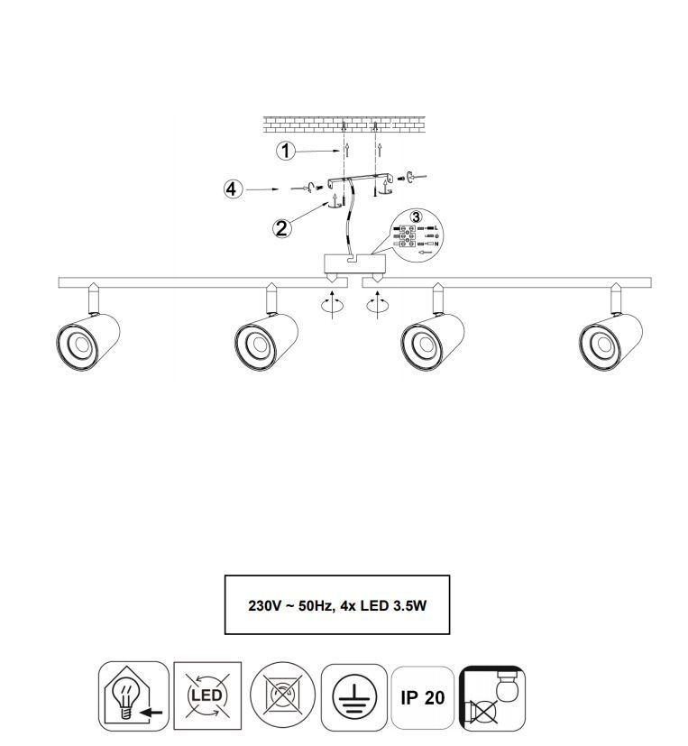 Lampade: LED Deckenleuchte, Schwarz, 78 cm x 9 cm – Nuovo (secondo la descrizione) da Kreuzlingen venduto da Smart-Light 5