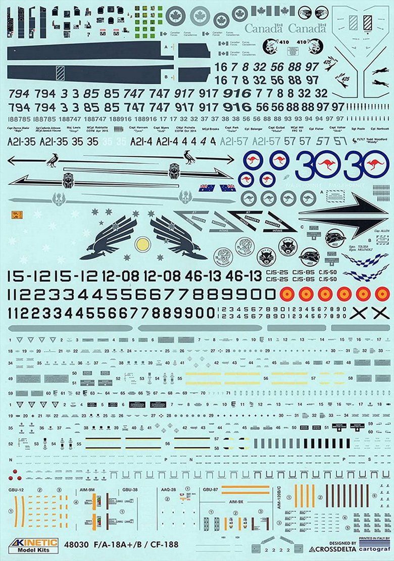 Kit di modellismo & Modellini statici: F/A-18A+ / B / CF-188 Canadian, Spanisch, Australia Version – Nuovo e nell'imballaggio originale da Rothenburg venduto da aron2006 2