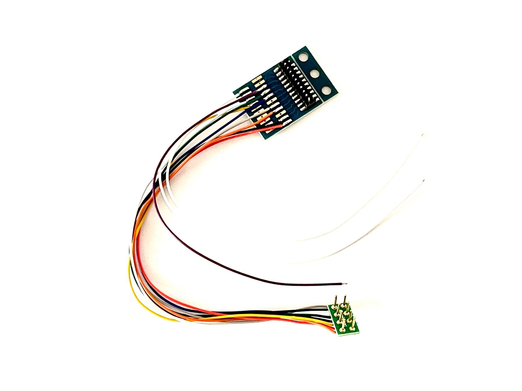 Modellini di ferrovie: Adapter 21MTC-Sounddecoder zu NEM 652-Stecker +Lautspr.Kabel – Nuovo e nell'imballaggio originale da Brügg BE venduto da telegraphrail 2