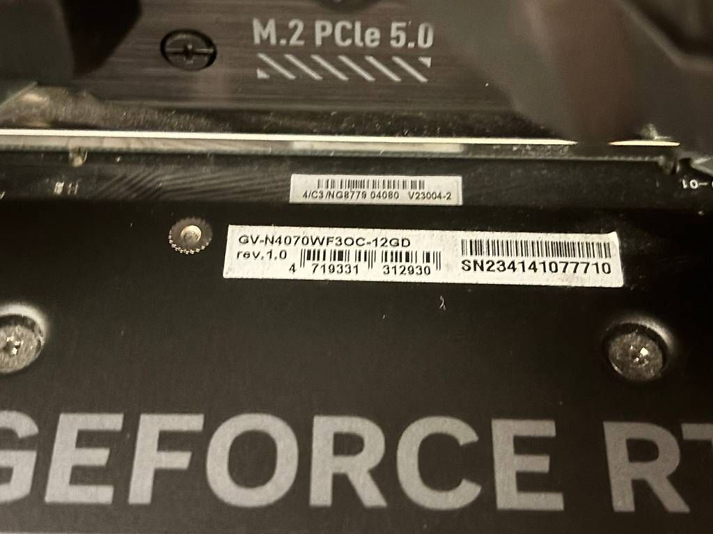 Grafikkarten: Gigabyte GeForce RTX 4070 WINDFORCE OC 12G – Gebraucht aus Eschenbach SG von redhonu 2